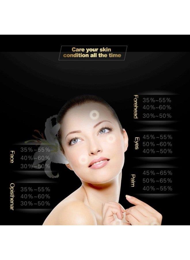 محلل بشرة رقمي، جهاز محمول قابلاً للشحن، مراقب رطوبة/زيت البشرة، جهاز اختبار فلوريسنت لمحلل الرطوبة للاستخدام المنزلي، صالون تجميل، منتجع صحي (أبيض)  - Image 4
