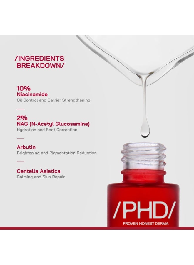 PHD 10% Niacinamide Spot Correcting Serum 30ml - Image 2