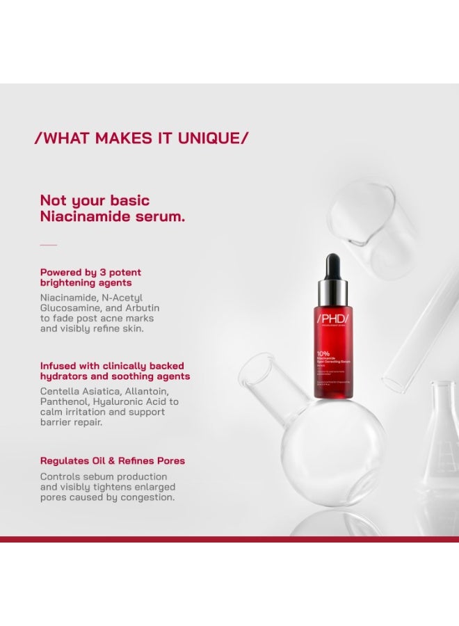 PHD 10% Niacinamide Spot Correcting Serum 30ml - Image 3