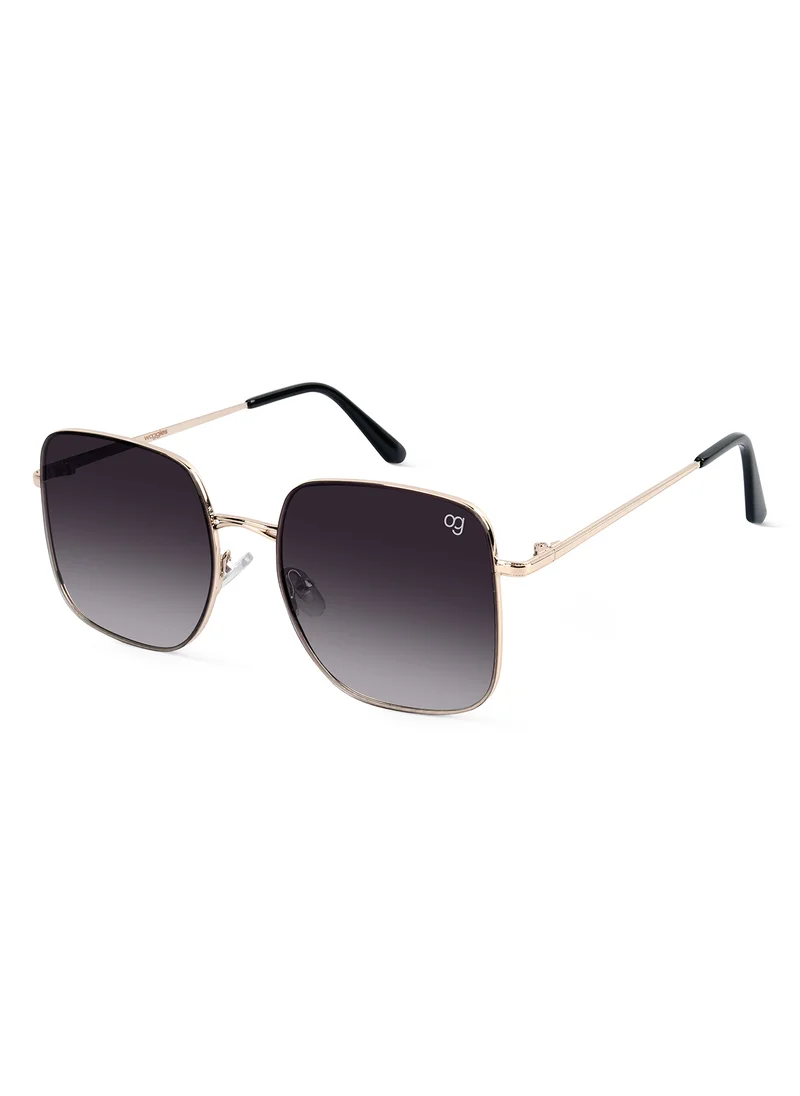 Woggles Latest & Stylish UV Protected Ray Black Square Sunglasses for Men & Women