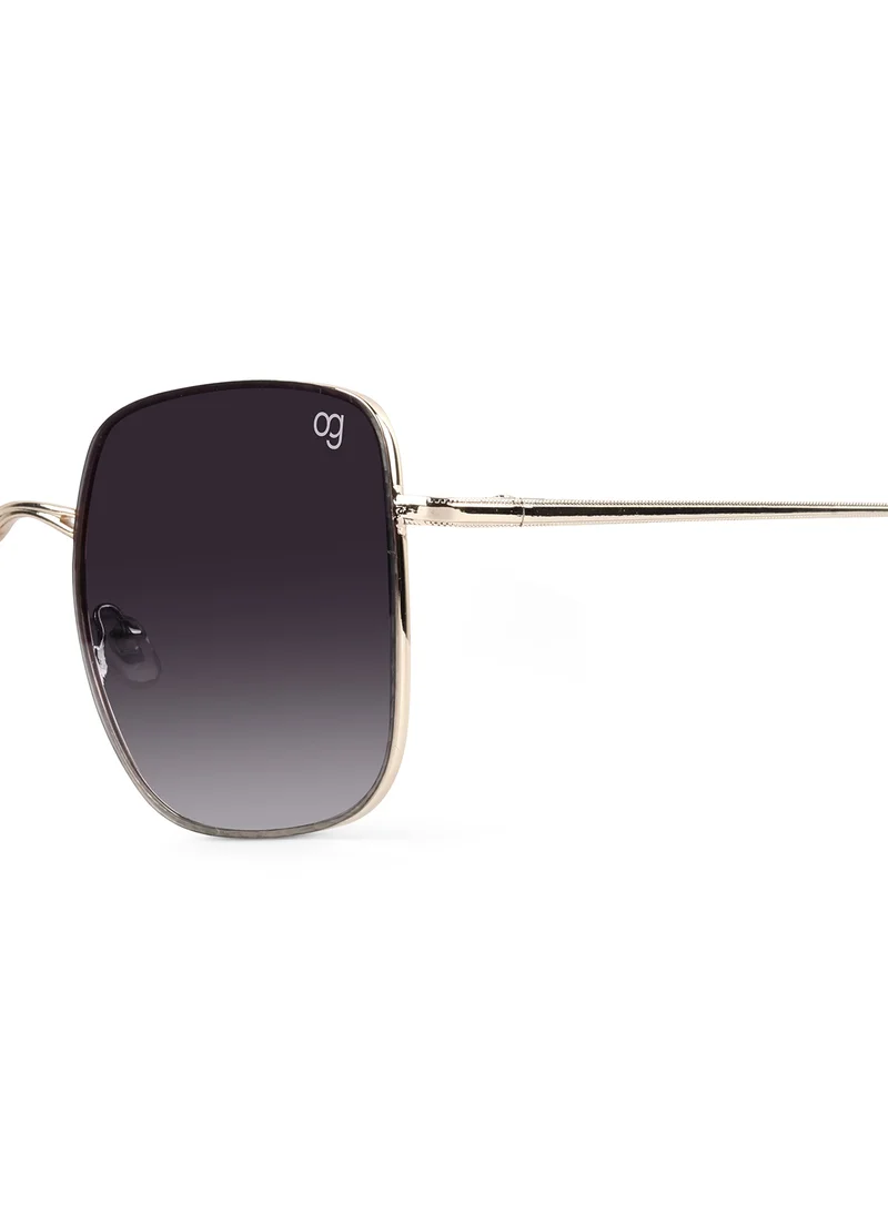 Woggles Latest & Stylish UV Protected Ray Black Square Sunglasses for Men & Women
