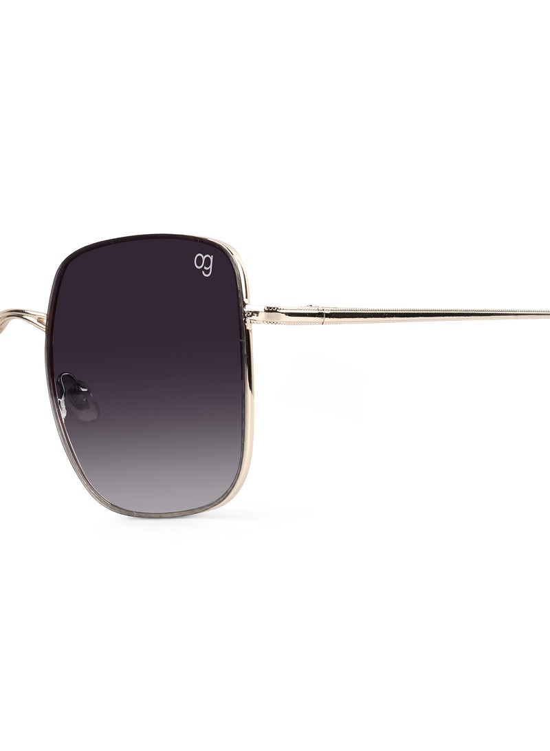 Woggles Latest & Stylish UV Protected Ray Black Square Sunglasses for Men & Women  - Image 2