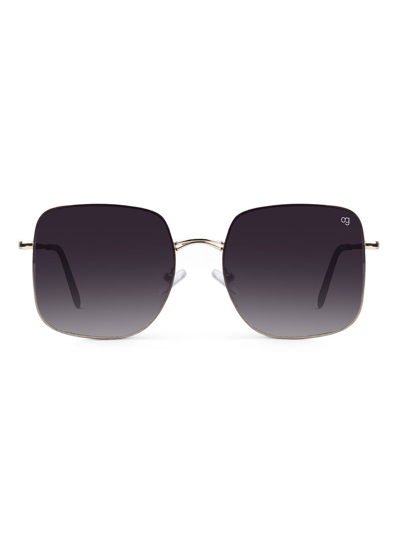 Woggles Latest & Stylish UV Protected Ray Black Square Sunglasses for Men & Women  - Image 3
