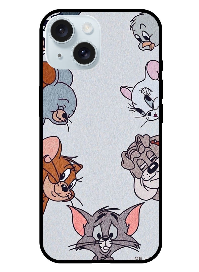 Theodor Protective Case Anti Scratch Shock Proof Bumper Cover For iPhone 15 Tome Jerry series - Image 1