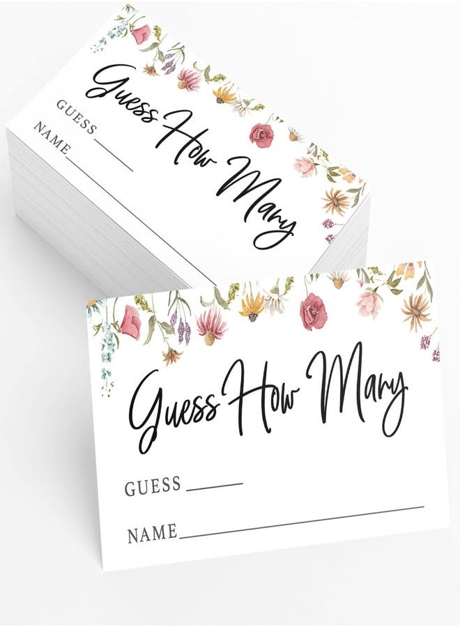 Printed Party Candy Jar Guessing Game (Set of 50), Wildflower Bloom Theme, includes Matching Table Display Sign - Image 4