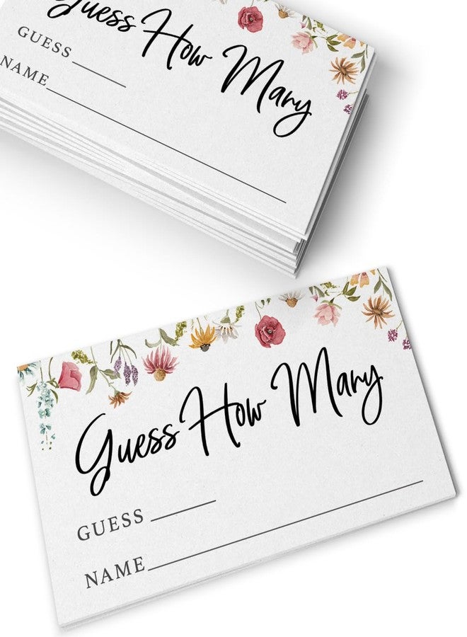 Printed Party Candy Jar Guessing Game (Set of 50), Wildflower Bloom Theme, includes Matching Table Display Sign - Image 5