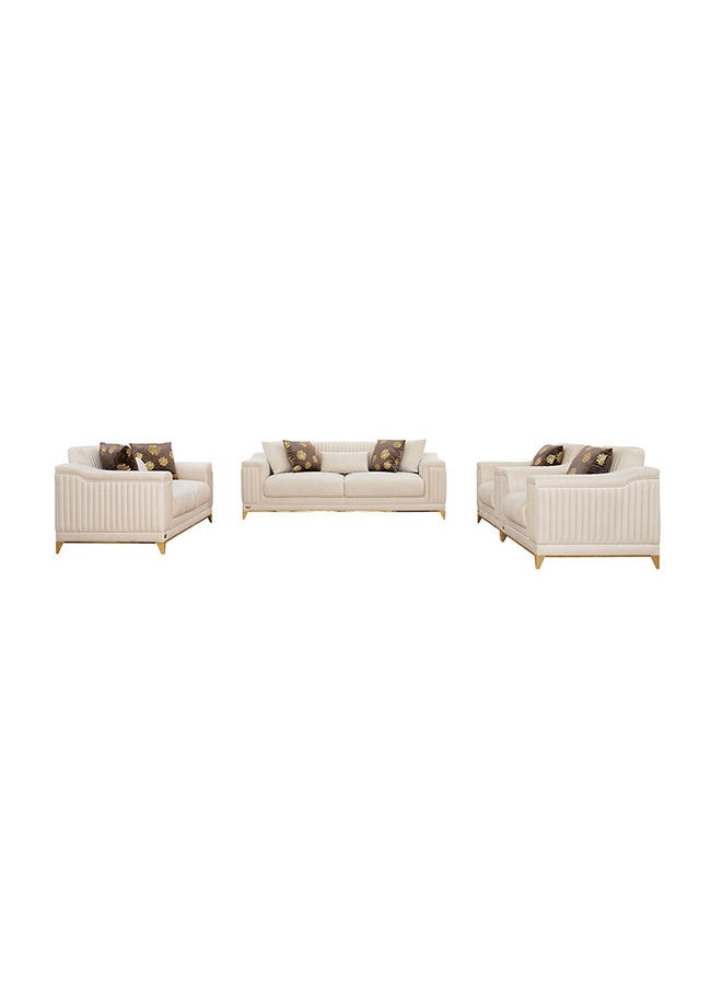ROYAL FURNITURE - Giselle Sofa Set 7 Seater Capability, 230x90x80 cm, white - Image 1