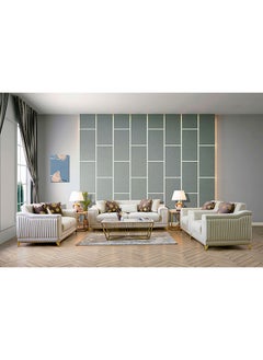 ROYAL FURNITURE Giselle Sofa Set 7 Seater Capability, 230x90x80 cm, white  - Image 2