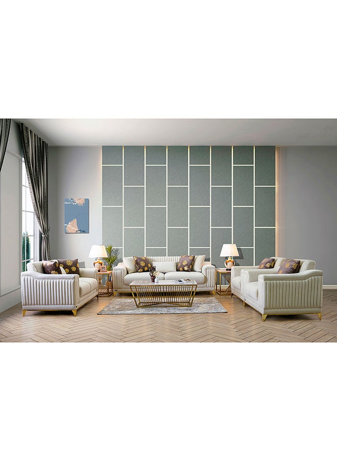 ROYAL FURNITURE - Giselle Sofa Set 7 Seater Capability, 230x90x80 cm, white - Image 1