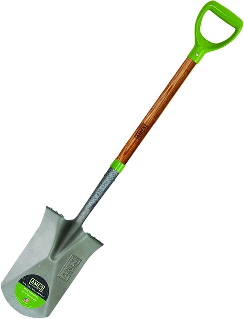2593800 Tempered Steel Garden Spade with Hardwood Handle and D-Grip, 43-Inch
