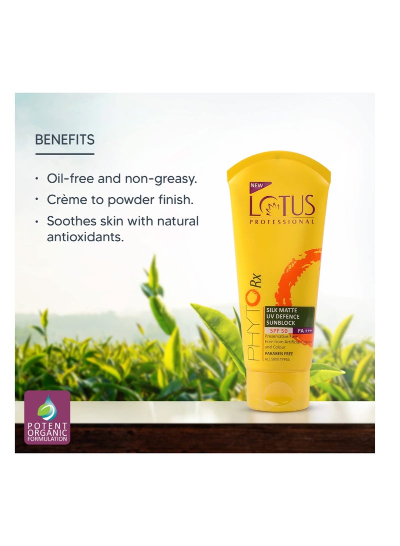 Lotus Professional Phyto Rx Lotus Professional PhytoRx Cream Sun Defence SPF 50. Refreshing Preservative Free 75 g  - Image 2