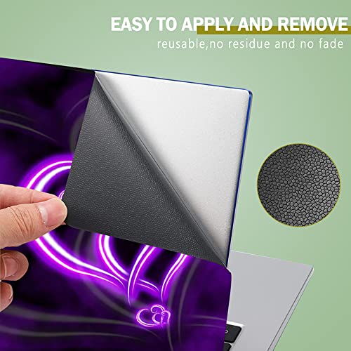 ICOLOR Purple Hearts Fashion 11.6 12.1 13 13.3 14 15 15.4 15.6 inches Netbook Laptop Skin Sticker Cover Reusable Protector for 11.6-15.6 Inch Chromebook Skin - Image 4