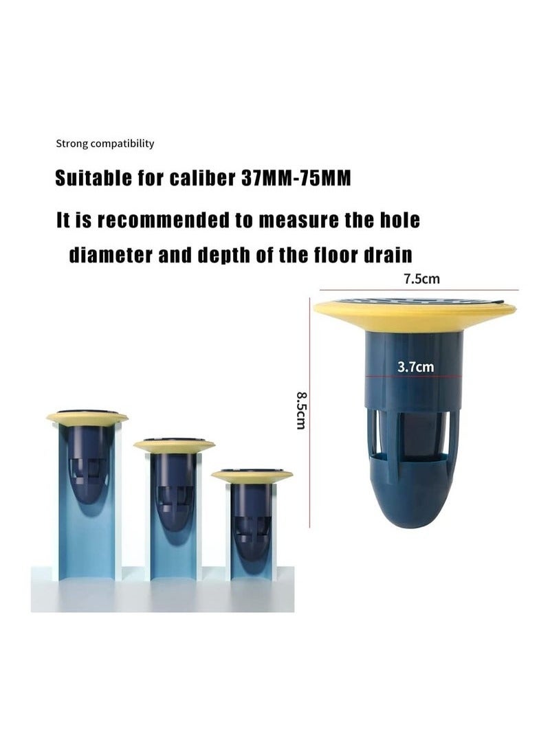 Arabest Floor Drain Core 4 Pack Silicone Floor Drain Core Plug Shower Waste Water Drainer Bathroom Insect Proof Floor Drain Core for Toilet Underwater Waterway - Image 2