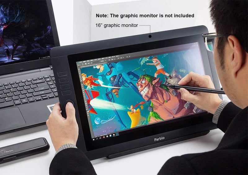 Parblo حامل لوح الرسم Parblo PR 100، مستقر وقابل للتعديل لشاشات الرسم الرقمية من 10 إلى 16 بوصة، وأجهزة لوحية فنية، وأجهزة لابتوب، متوافق مع اللابتوب، آيباد برو، ماك بوك، ووكوم سينتيك 16 - Image 2