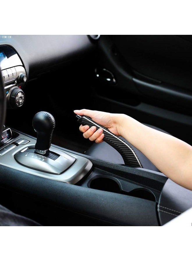 AIRSPEED Carbon Fiber Car Handbrake Cover Parking Grip Handle Lever Sleeve Protector for Chevrolet Camaro 2010-2015 Accessories - Image 2
