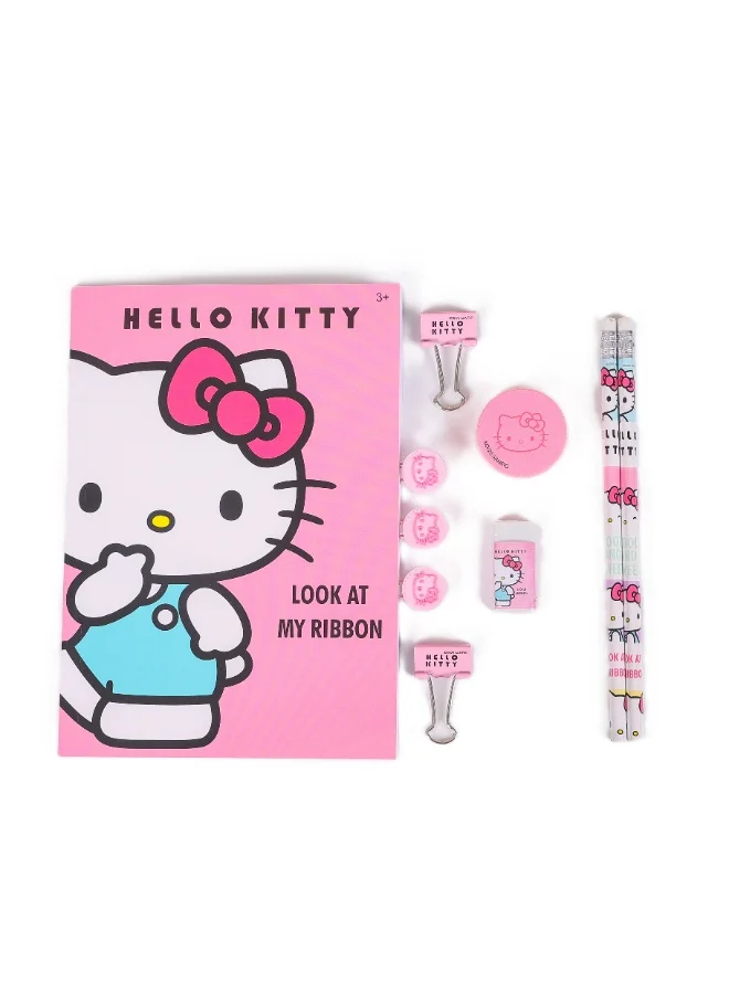 Sanrio Sanrio Hello Kitty Look At My Ribbon Stationery 10Pc Ziplock Set