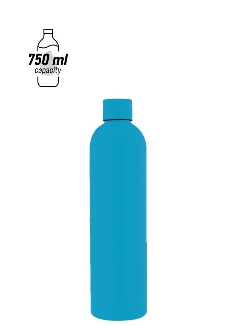 giftology Water Bottle - Vacuum Insulated Water Bottle | Double Layer Stainless Steel, Leak Proof water bottle with premium look (Aqua-750mL, 1) - Image 1