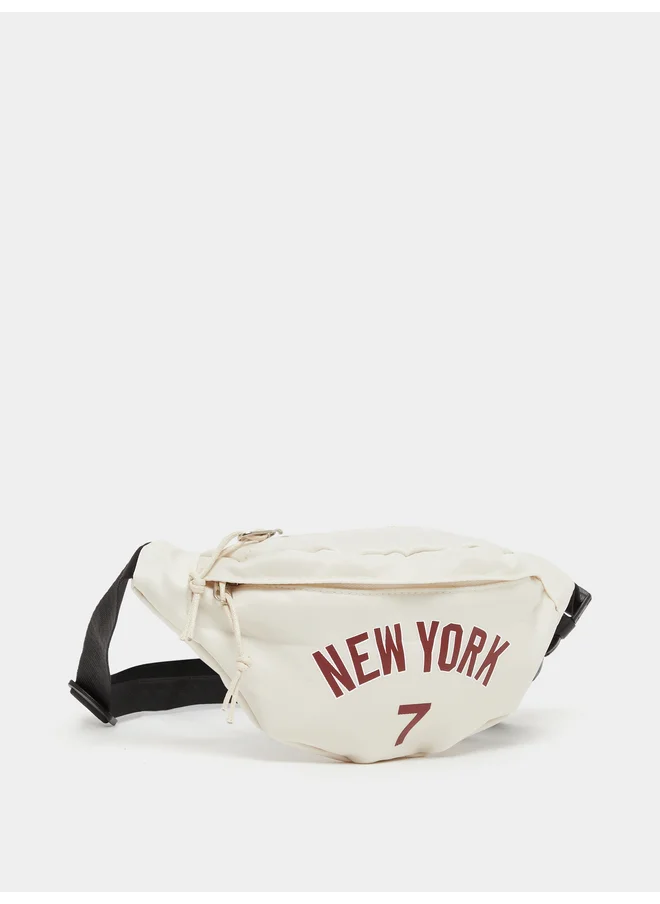 ستايلي Styli Slogan Print Waist Belt Bag