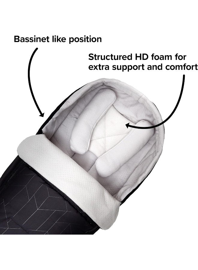 Diono Newborn Pod Breathable Cocoon for Infants, Black Midnight - Image 3