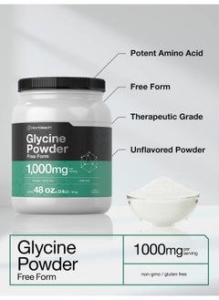Horbaach Horbäach Glycine Powder 3 lbs | Free Form Supplement | Unflavored Powder | Vegetarian, Non-GMO, Gluten Free  - Image 3