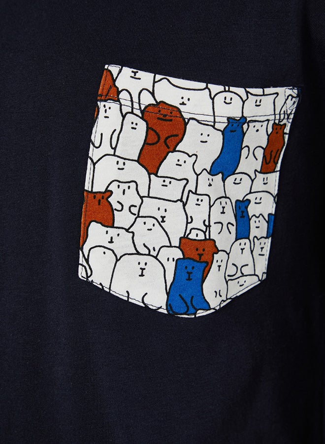 trendyol Multicolored Regular Fit Printed Pajama Set TMNAW22PT1072 - Image 5