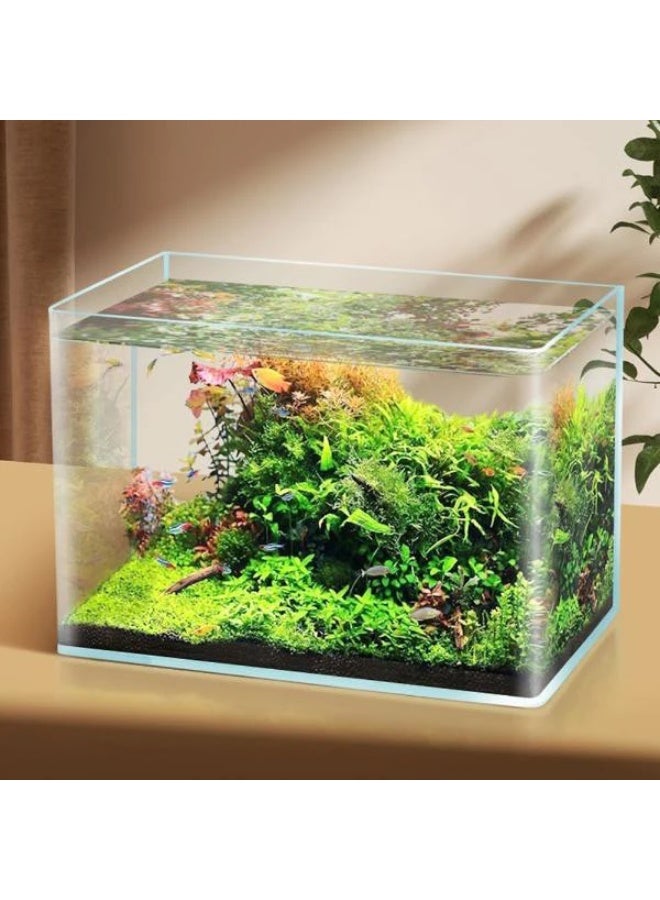 حوض أسماك أنيق ذو زاوية مستديرة منحنية عالي الجودة من الزجاج الشفاف الكريستالي - Image 2