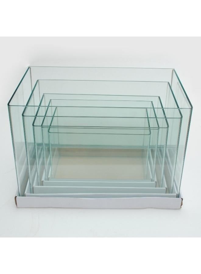 حوض أسماك أنيق ذو زاوية مستديرة منحنية عالي الجودة من الزجاج الشفاف الكريستالي - Image 5