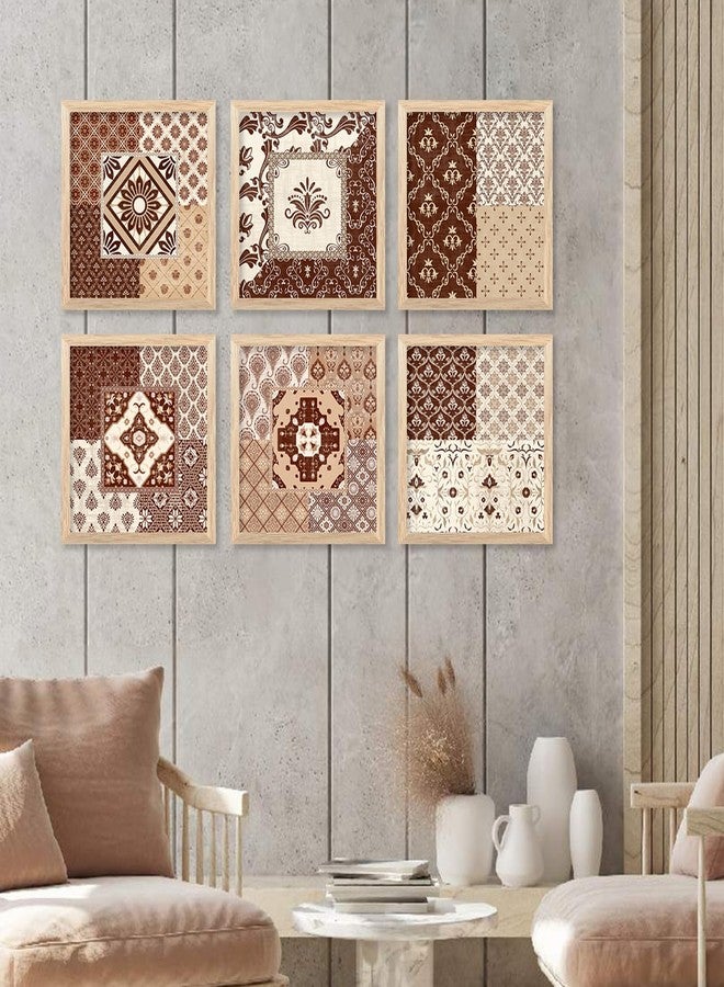 KOTART لوحات فنية رقمية فاخرة من كوتارت بتصميم مادوباني مع إطار لتزيين المنزل - مجموعة من 6 لوحات هندية تقليدية لتزيين الجدران (13 × 13 بوصة، اللوحة رقم 7) - Image 5
