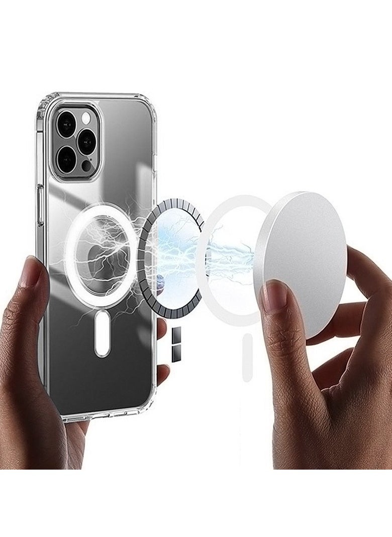Captaintech Grade MagSafe Case for iPhone 15 Pro (6.1") - Ultra Slim Clear Protective Cover with Strong Magnets & Anti-Yellowing Design ﻿  - Image 4