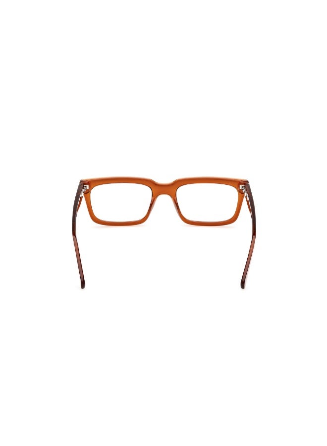 GUESS Gu8253 Rectangular Injected Frames For Unisex Size 53, Shiny Light Brown - Image 4