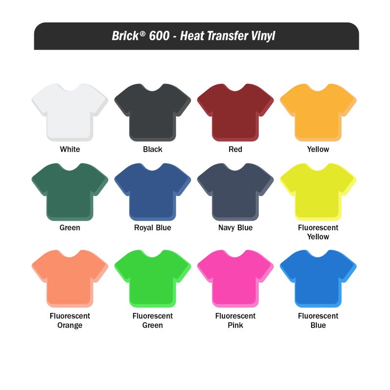 Siser Brick 600 Heat Transfer Vinyl, 11.8" x 3FT Roll (White - HEX #EFF0F1) - Compatible with Siser Romeo/Juliet & Other Professional or Craft Cutters - 3D HTV - CPSIA Certified - Image 3