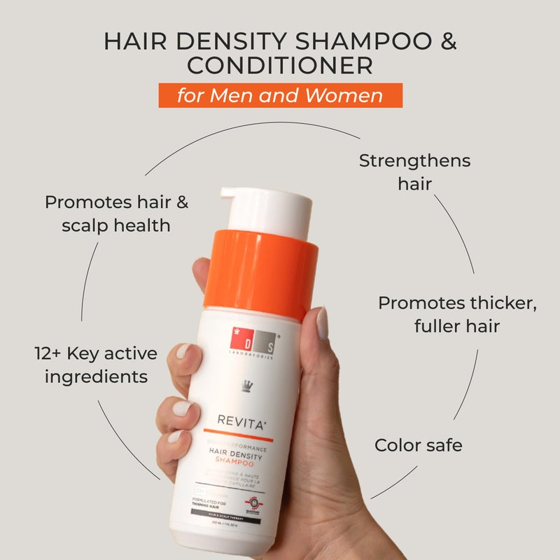 DS Laboratories Revita Shampoo and Conditioner Set - Hair Growth Shampoo and Conditioner, Hair Thickening Shampoo and Conditioner for Fine Hair, DHT Blocker Hair Loss Treatments for Women & Men - Image 2