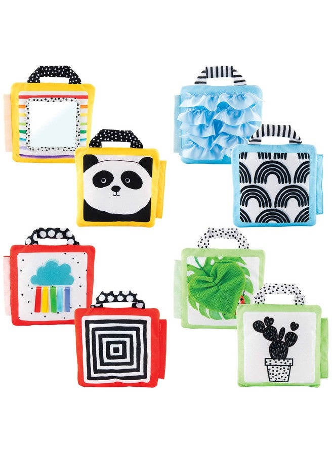 Sassy Reversible Soft Sensory Activity Panels, 4Count, Ages 0+ Months - Image 1