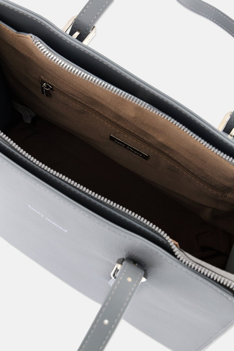 Kathy Ireland Women Brand Logo Handbag, Grey - Image 2