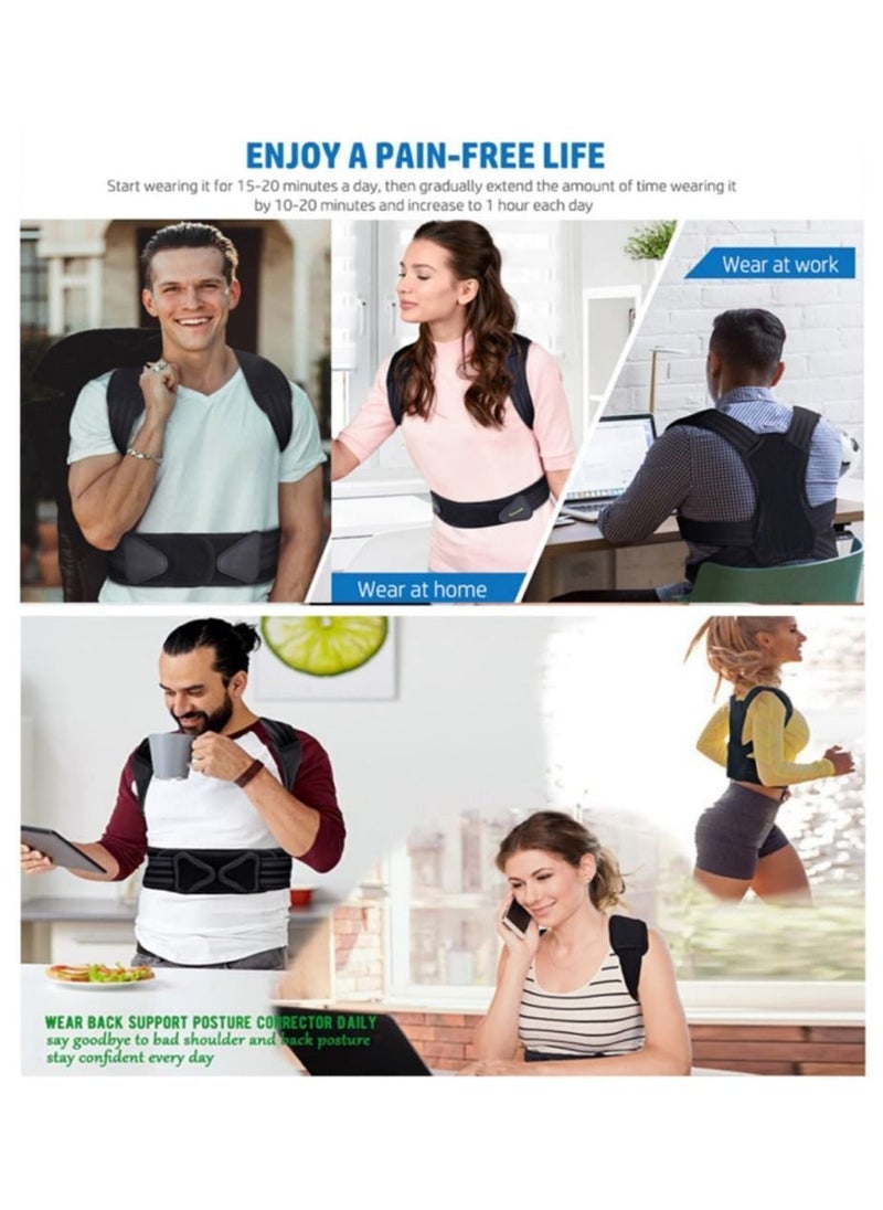 Y&D - Back Brace,Posture Corrector for Men Women Kids Upper, Improve Posture, Relieve Pain Upper and Lower Pain,Adjustable, Breathable (X-Large) - Image 1