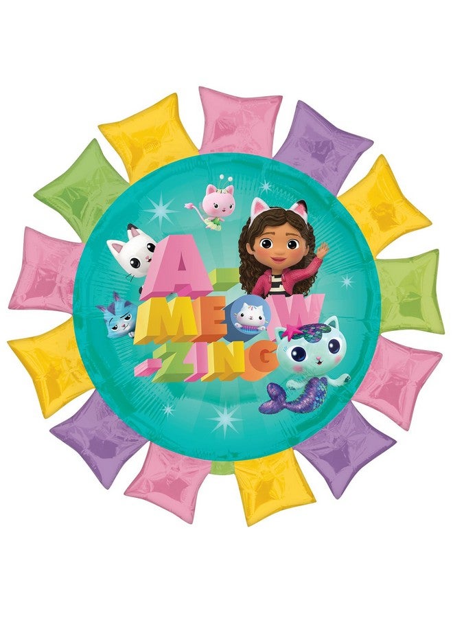 Amscan Gabby's Dollhouse 27" Foil Balloon, Uninflated, Birthday Party, Gabby's Dollhouse