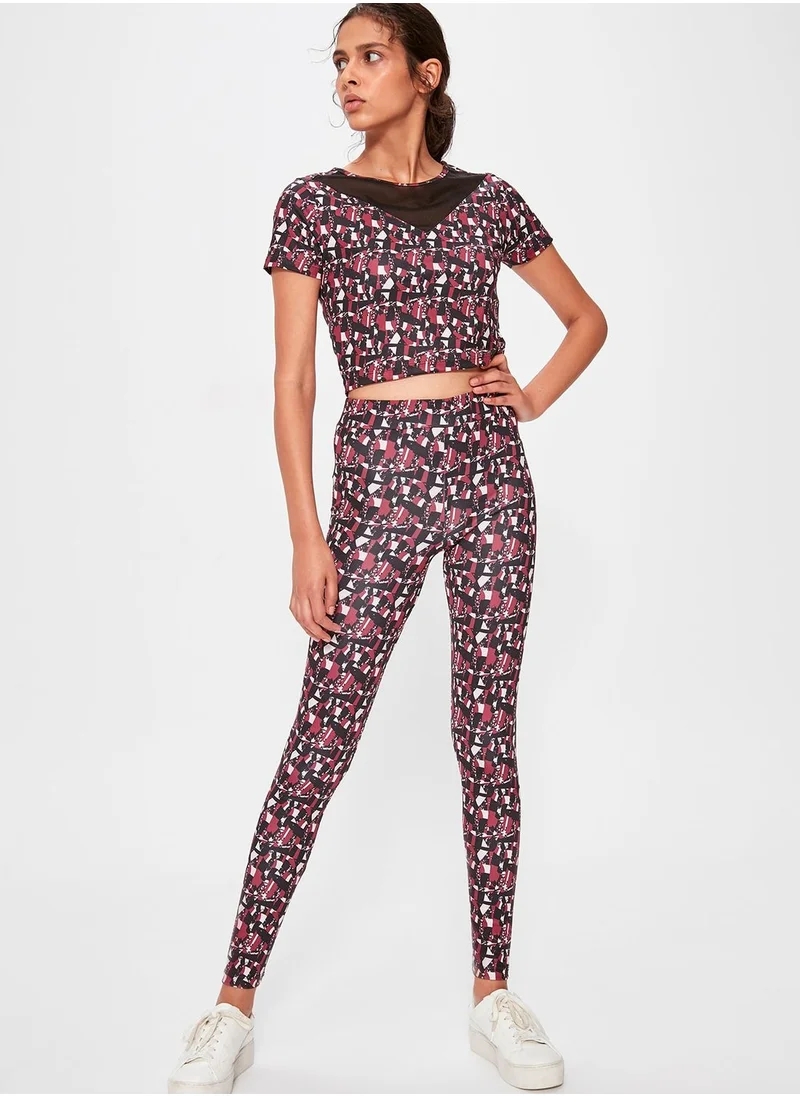 trendyol Printed High Waist Leggings