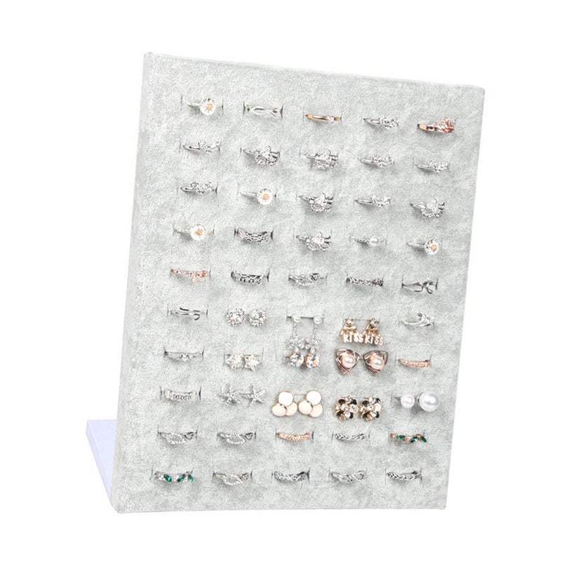 50 Slots Display Board Finger Showing Stand Organizer Holder (Grey) - Image 3