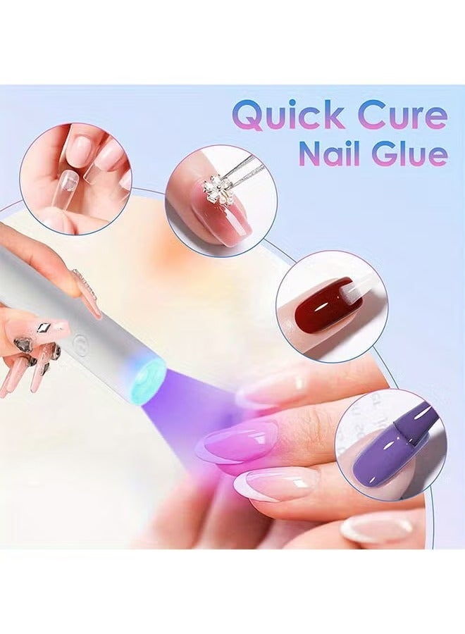 Wireless Handheld UV Light For Gel Nails, Mini Nail Dryer, Portable Gel Polish Curing Lamp, Perfect Gift for Girls - Image 1