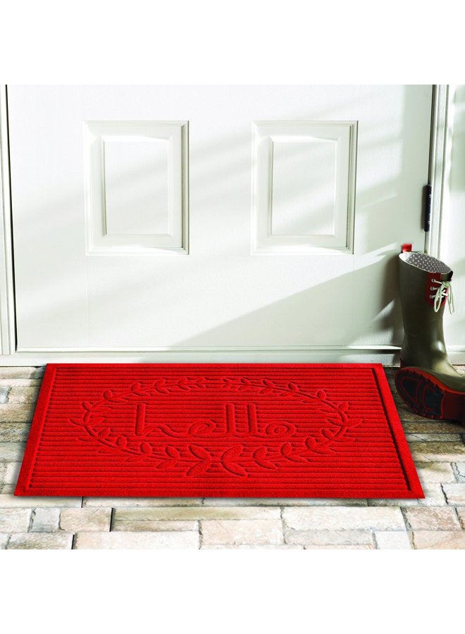 Calloway Mills 103142436 Poly Hello Indoor/Outdoor Mat, 24" x 36", Red - Image 2