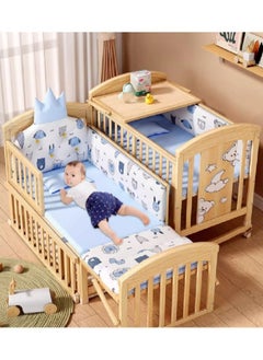 Wooden children's bed with wardrobe, extendable from 115 × 60 cm to 150×60 cm - pzsku/ZBA03E28A1623AA27D3A9Z/45/_/1727591328/aad30ee4-2b0b-4027-991c-e01baa1da58a