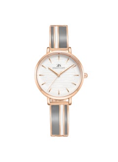 Kenneth Scott Women's PC21 Movement Watch, Analog Display and Alloy Strap - K23501-RBXX, Grey