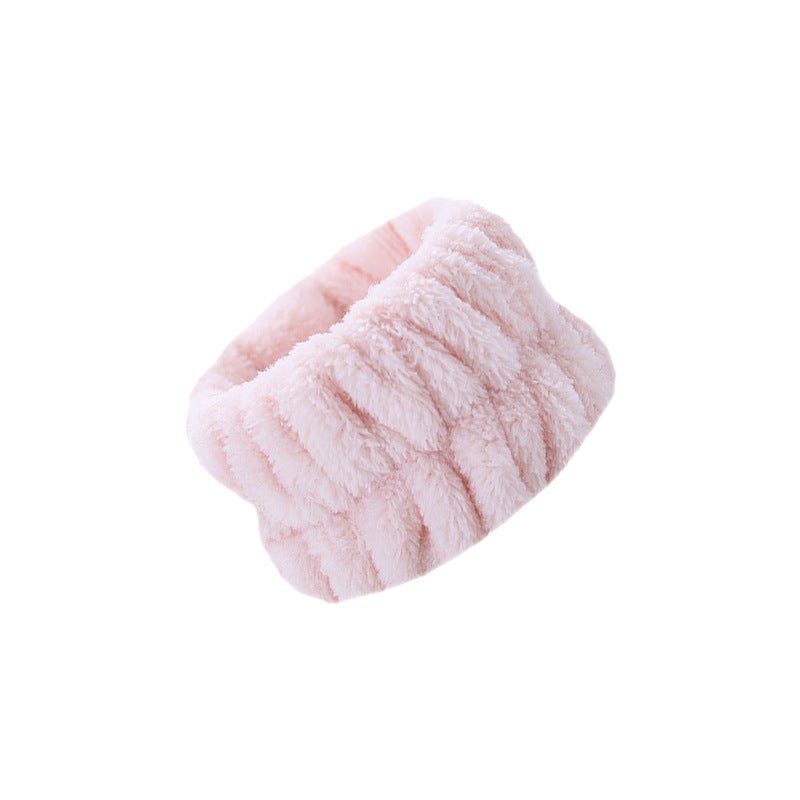 Generic Wash Face Hair Belt Wash No More Dripping Moisture-proof Sleeve Wrist Bracer Waterproof Simple Cuff Wrist Band Absorbent Artifact Wrist Band Pink meat
