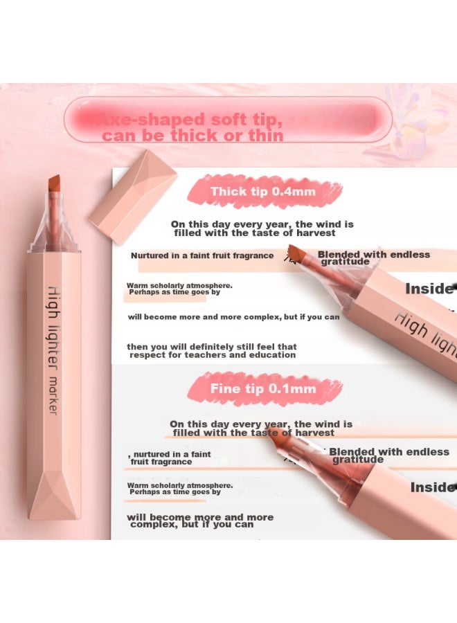 Changli Mona Color Highlighters For Students, Quick-drying Non-smearing Non-bleeding Color Markers, High-quality Fluorescent Pens For Note-taking, Journaling, And Coloring - Image 3