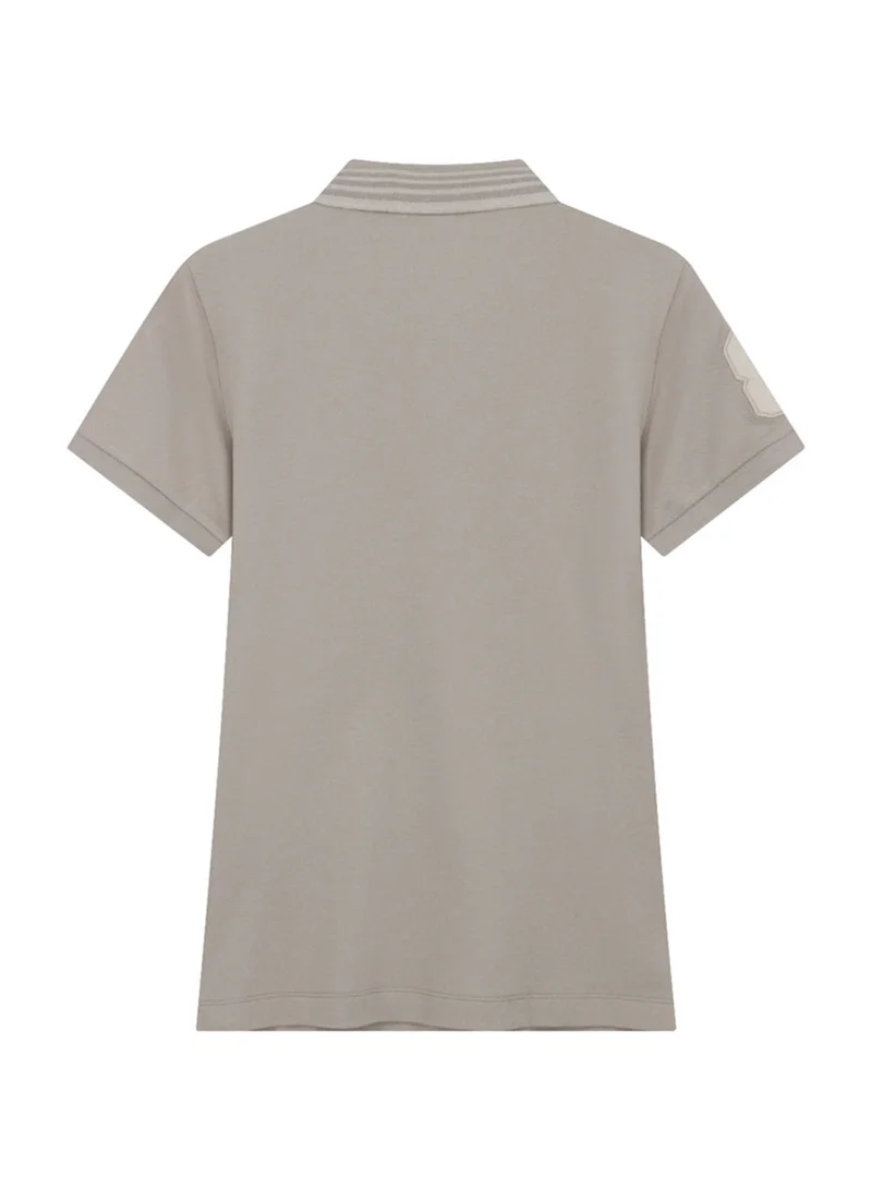 GIORDANO  Women’s Slim Pique Polo with 3D Lion Embroidery for Women | Best Price UAE