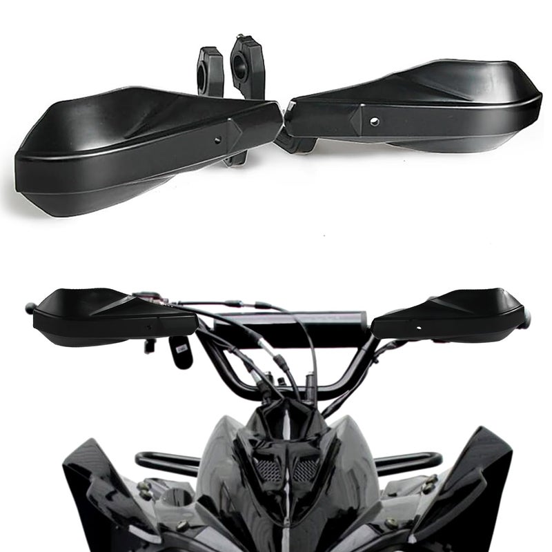 Wacece 78 and 1 18 Hand Guards Handguards Universal for ATV Raptor Grizzly 110 250 350 660 700 YFZ450 TRX 250X 300EX 350 400EX LTZ400 KLX CRF SSR TTR 110 125 TaoTao Coolster Dirt Pit Bike Black - Image 3