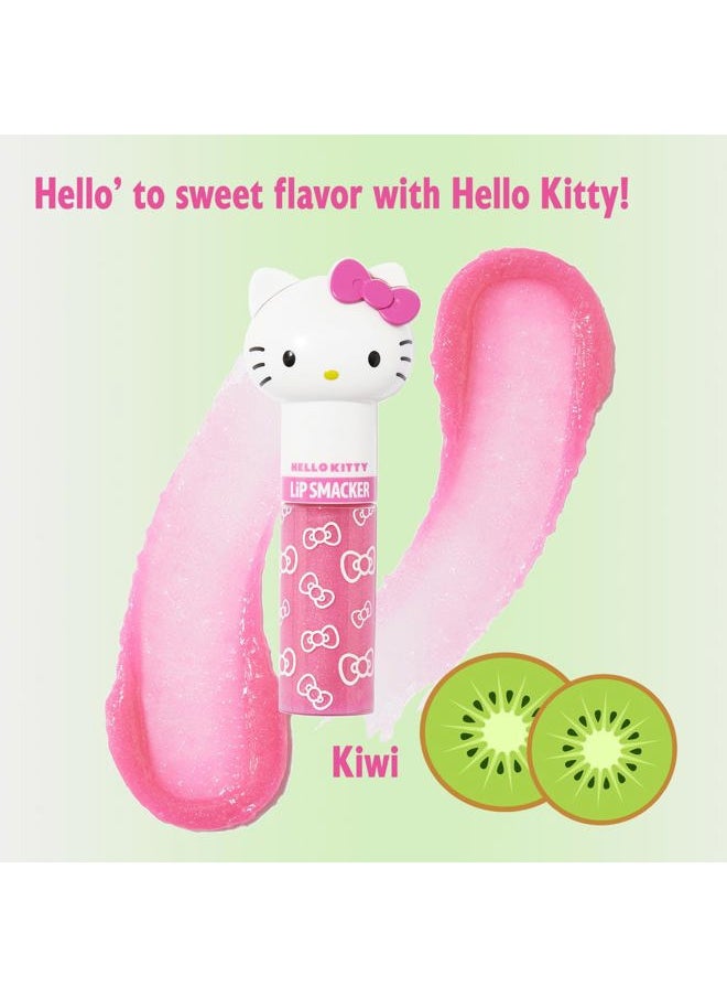 Lip Smacker Lippy Pals Swirls, Sanrio Hello Kitty, Flavored Moisturizing & Smoothing Soft Shine Lip Balm, Hydrating & Protecting Fun Tasty Glossy Finish , Cruelty-Free & Vegan - Kiwi  - Image 2