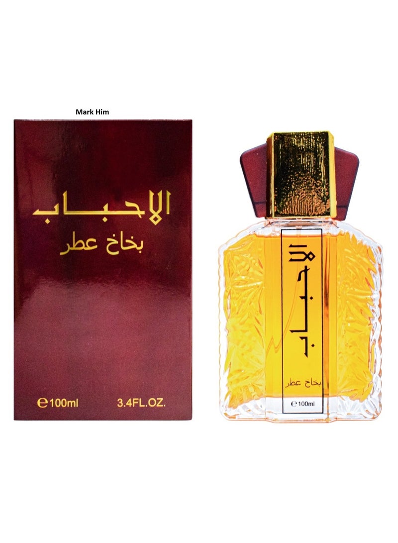 MARK HIM Al Ahbab Bakhakh Attar Eau de Parfum for Men 100ml | Long Lasting Oriental Woody Arabic Perfume | Premium Luxury Masculine Fragrance for Daily Wear, Office & Special Occasions - Image 1