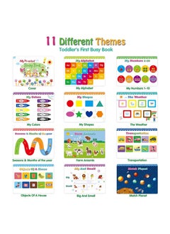 JOLLITY LLC Toys for Toddlers, Educational Busy Quite Book with 11 Themes Preschool Learning Activity Binder Gifts for 2 3 4 5 6-Year-Old Boys & Girls  - Image 2