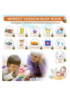 JOLLITY LLC Toys for Toddlers, Educational Busy Quite Book with 11 Themes Preschool Learning Activity Binder Gifts for 2 3 4 5 6-Year-Old Boys & Girls  - Image 4